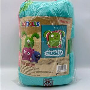 Ugly Dolls Plush Soft Throw Blanket 46in x 60in, Super Soft, Great Gift! NWT